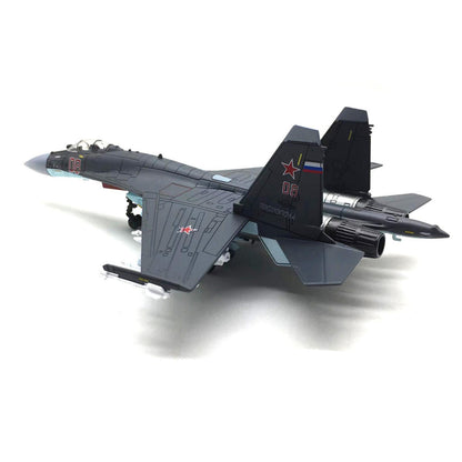 SU-35 Super Flanker Heavy Aircraft 1:100 Model Simulation Fighter Aviation Gift
