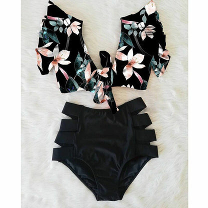 Women Swimsuit Swimwear High Waist Bikini Sexy Push Up Plus Size Bathing Suits