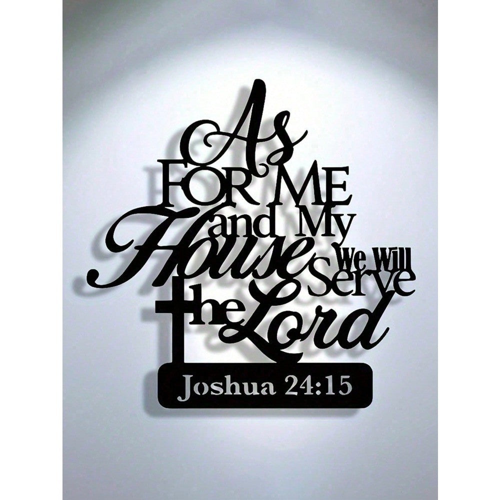 Metal Christian Wall Art Scripture Verse Waterproof Religious Home Decor Gift