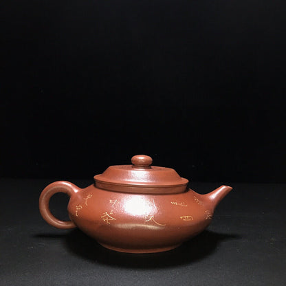 Chinese Yixing Zisha Clay Handmade Exquisite Teapot （福在眼前 底款：王寅春）