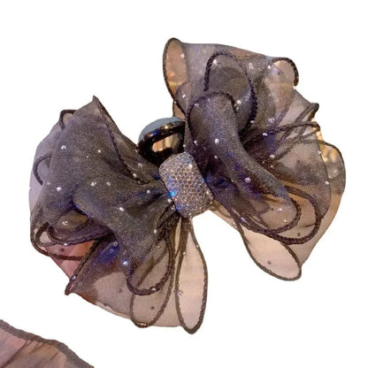 Women Hair Claw Lace Mesh Geometric Butterfly Vintage Elegant Clip Clamp Hairpin