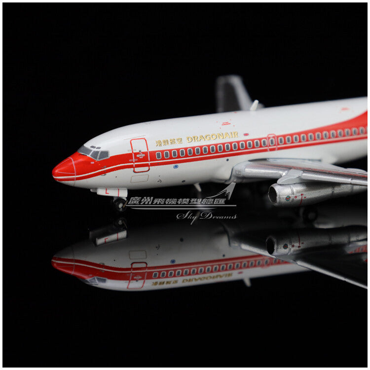 1:400 JC Wings Dragonair Boeing 737-200 Passenger Plane Diecast Aircraft Model