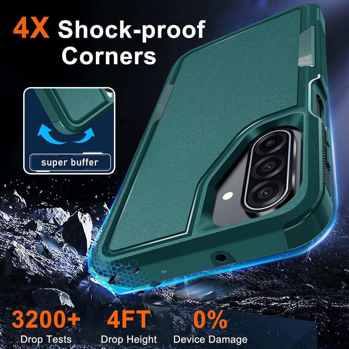 Case for Samsung Galaxy A17 5G Phone Cover with Screen Protector+Camera Lens Cov