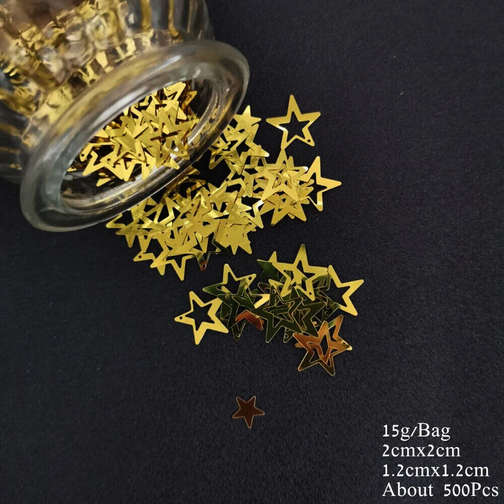 Confetti 15g Star Dots Golden Silver Sequins Baptism Birthday Party Events Decor