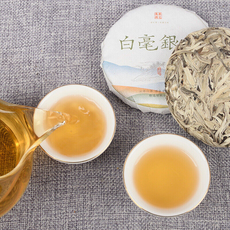 Yunnan White TeaBaihaoyinzhen White Hairs Large Buds Organic Single Bud Tea 100g