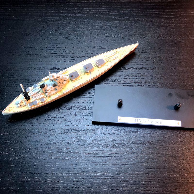 1/1000 British Navy HMS Nelson Battleship Warship model