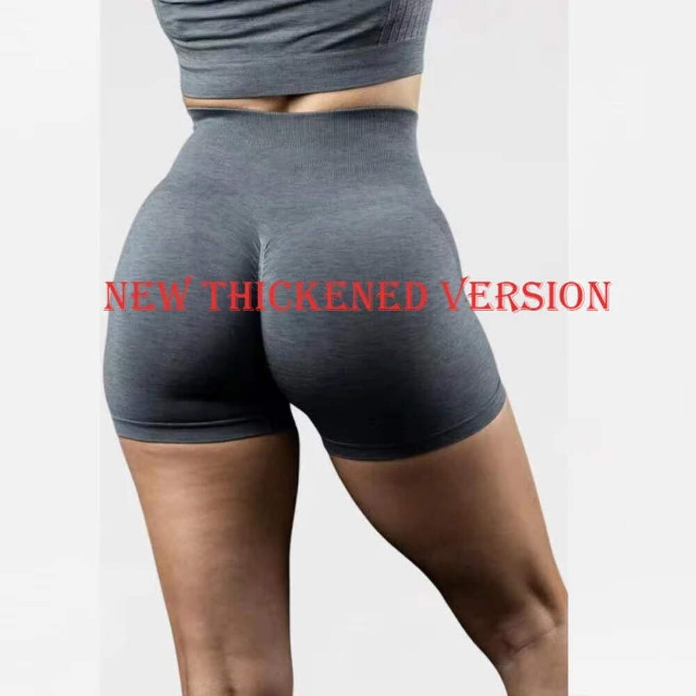 High Waist Seamless Yoga Shorts Scrunch Lift