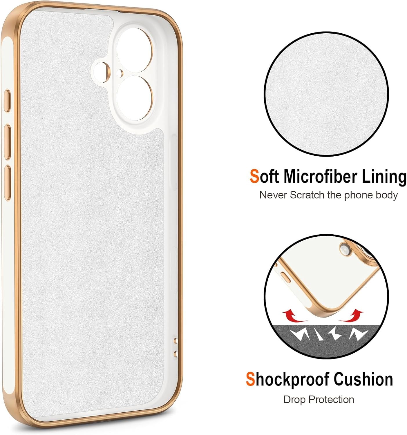 for Iphone 17 Case with Ring Stand, 360° Rotatable Ring Holder Magnetic Kickstan