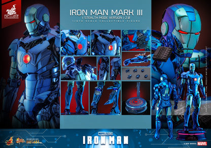 In Stock New Hot Toys 1/6 IRON MAN MMS814D71 MARK Ⅲ Stealth Mode Version 2.0！