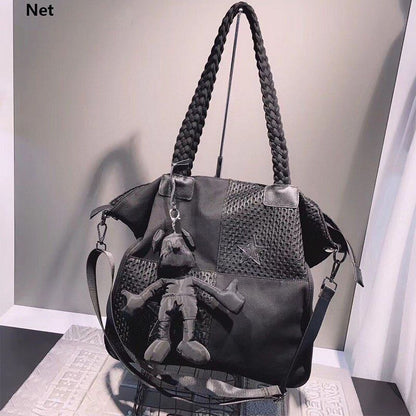 Crossbody Bag Vintage Travelling Shoulder Bag Totes Handbag Purse Crossbody Net