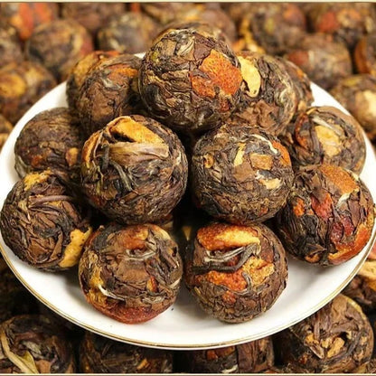 500g White Tea Stuffed Tangerine Orange Fuding Chenpi Bai Cha Aged Shou Mei
