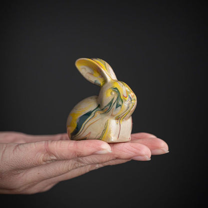 Ceramic Rabbit Tea Pet Decoration Living Room Office Porch Decoration