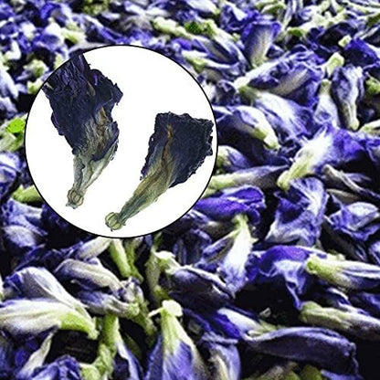 Naturally Produced Blue Butterfly Pea Flowers Tea 500g Premium Dried Flowers！