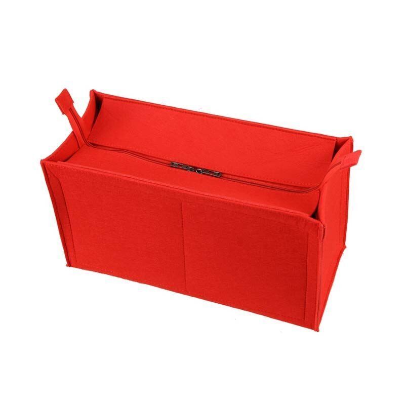 Felt Insert Bag Organizer Handbag Cosmetic Bag Makeup Traveling Inner Purse 1 PC