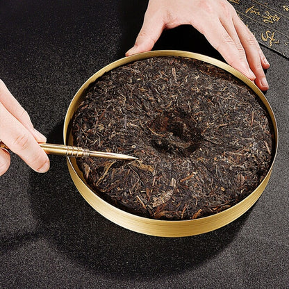 Pure Copper Tea Canister With Lid For Pu'er Tea Cake Handmade Sealed Tea Jar New