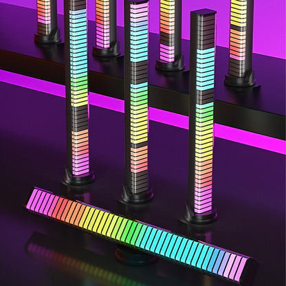 64 RGB LED Atmosphere Strip Light Bar Home Music Sound APP Control Rhythm Lamp