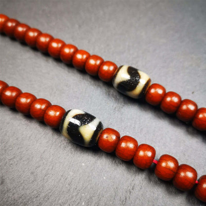 Tibetan Tiger Tooth Dzi Marker Beads for Mala Necklace Accessories