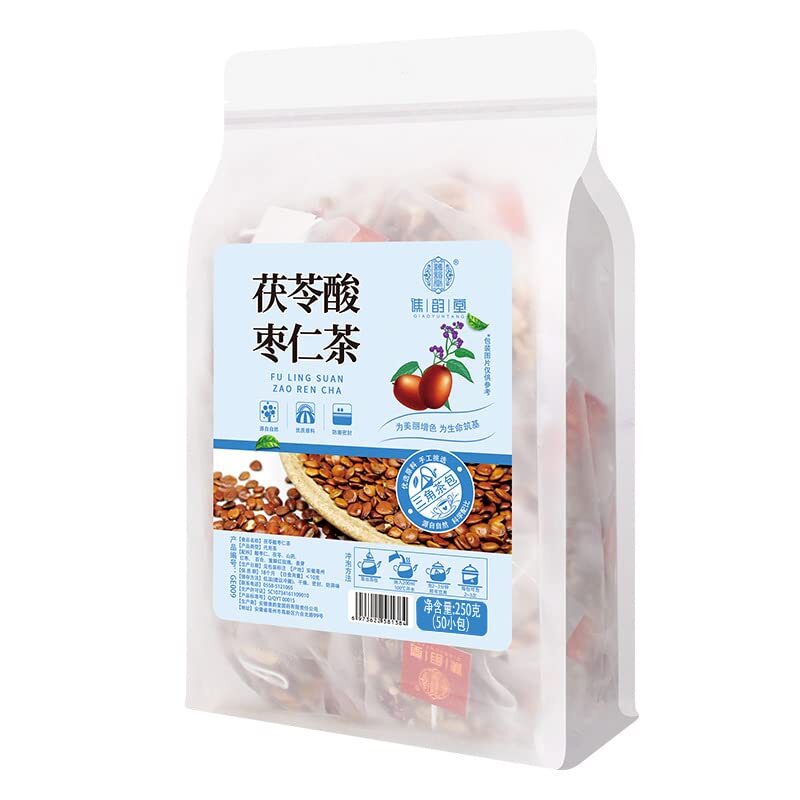 Poria Cocos Sour Jujube Kernel Tea ,Combination of Floral Tea (250g,5gx50pack)