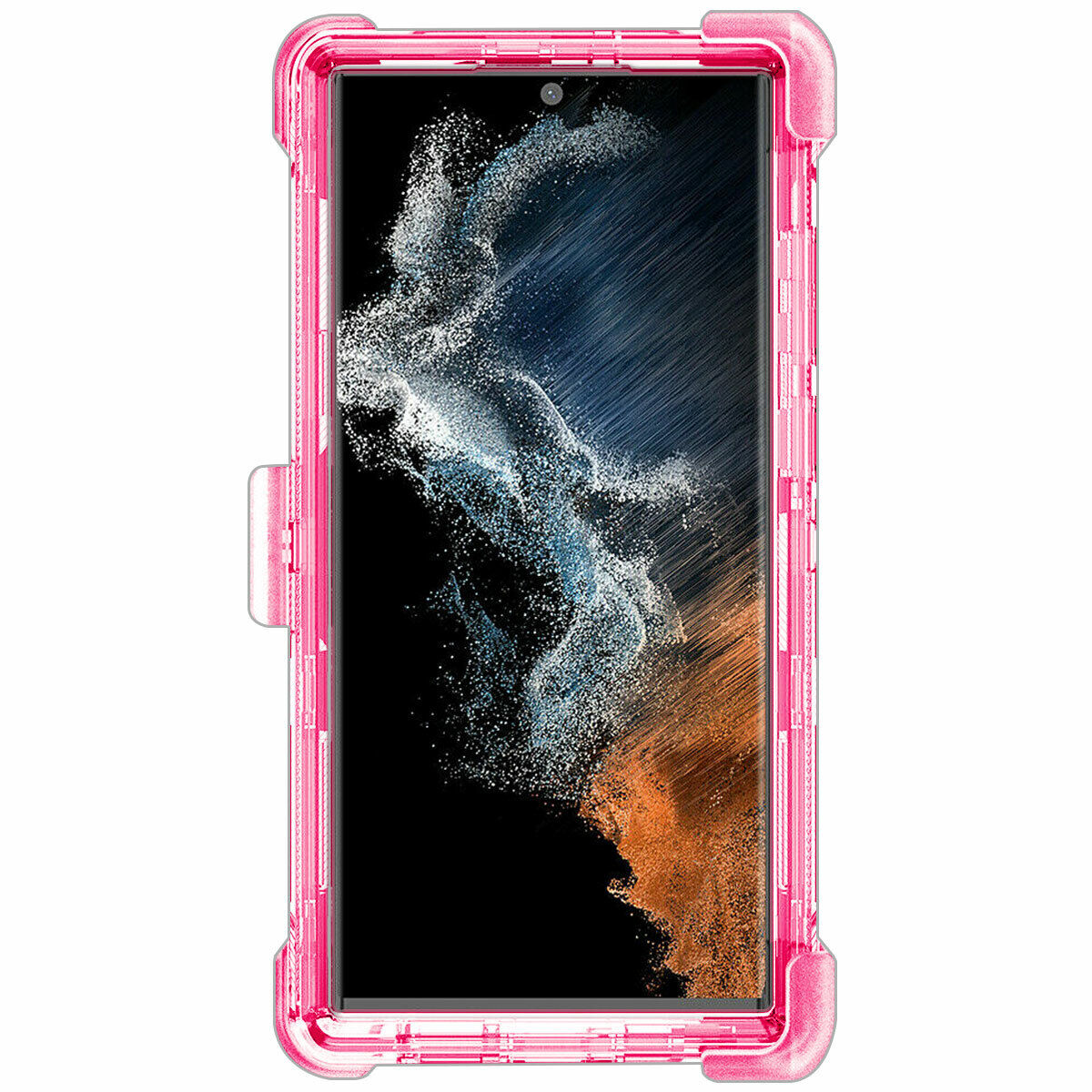Luxury Clear Case Kickstand Clip Stand Holster Cover For Galaxy S22 5G/ Ultra/ +
