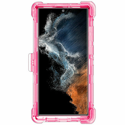 Luxury Clear Case Kickstand Clip Stand Holster Cover For Galaxy S22 5G/ Ultra/ +