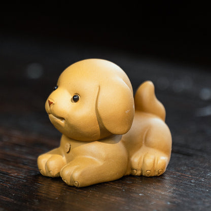 Purple Sand Tea Pet Dog Decoration Sculpture Tea Table Tea Set Tea Ceremony
