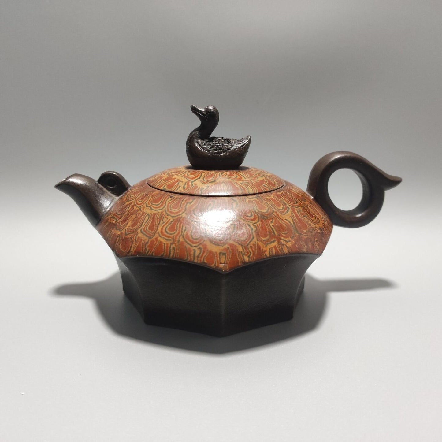 Chinese Yixing Purple Clay Teapot Tea Set Pot Zisha Ceramic Cute Decor Figurine