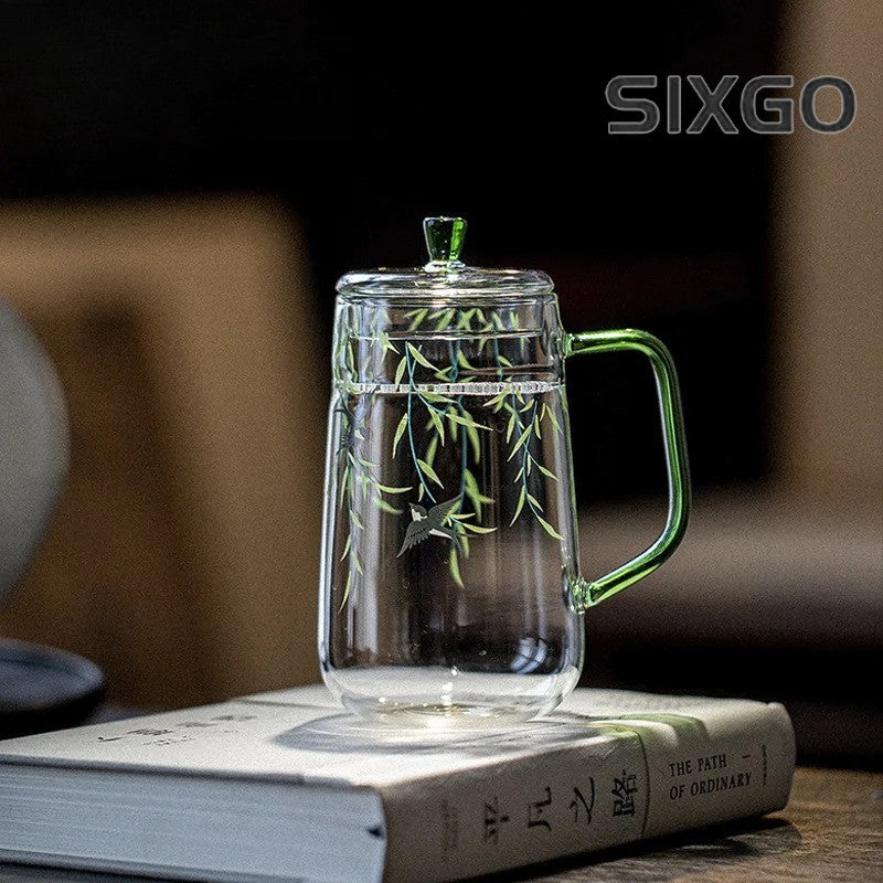 Glass Coffee Mug Kitchen Cup Tea Mug Coffee Milk Pot Office Water Cup