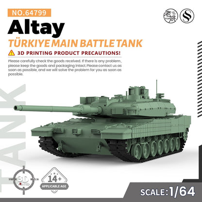 SSMODEL SS64799 1/64 Military Model Kit T��rkiye Altay Main Battle Tank