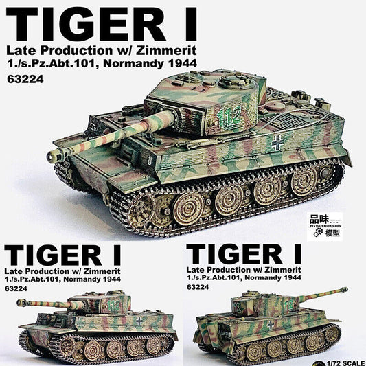 1/72 Tiger Tank Model Later Stage with Antimagnetic Armor