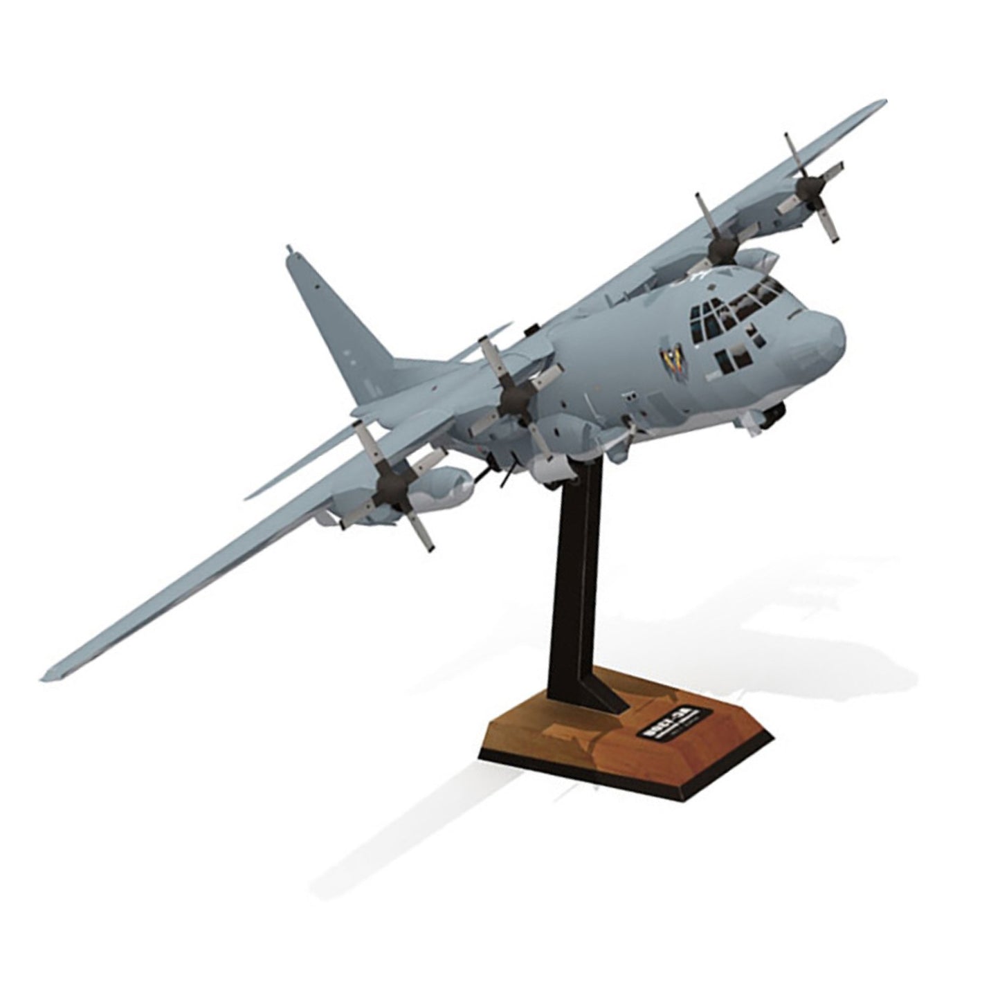 1:100 Lockheed AC-130U Ghost Aerial Gunship Aircraft Plane Paper Unassembled Kit