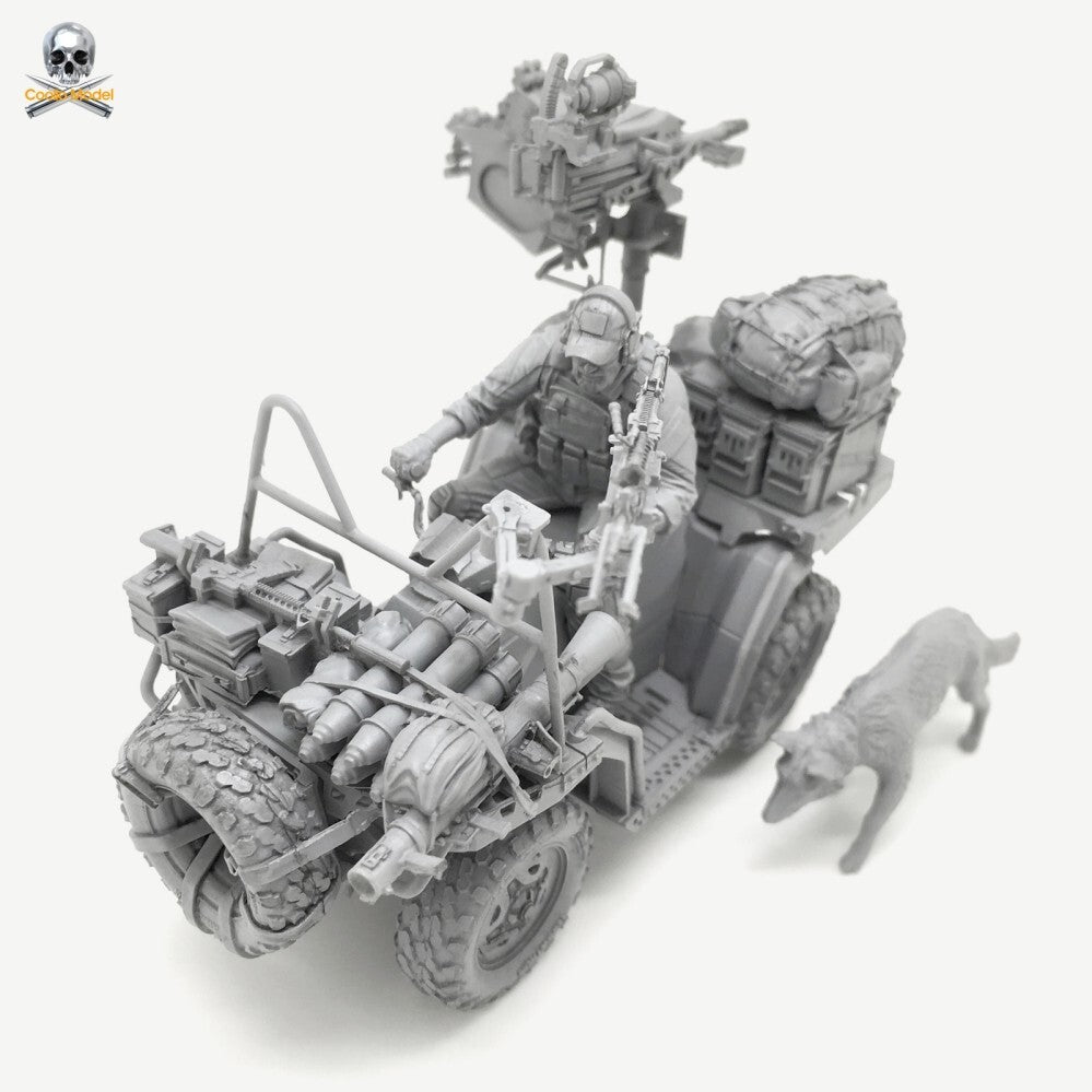 1:35 resin figure model US Navy SEALs Soldiers and Terrain Vehicles (D-set)