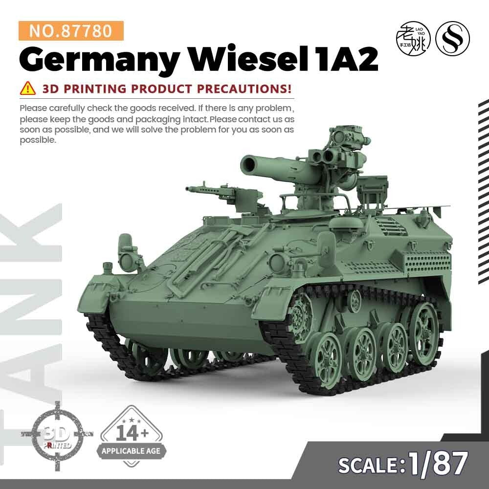 SSMODEL SS87780 1/87 Military Model Kit Germany Waffentr?ger Wiesel 1A2 ATM TOW