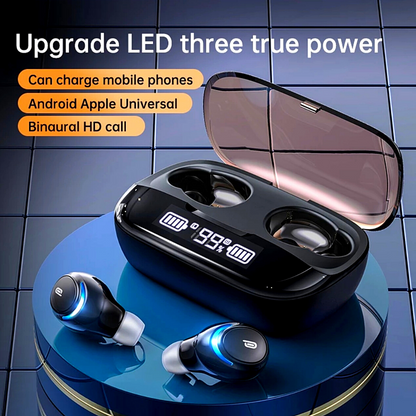 Audifonos inalambricos Bluetooth 5.0 Auriculares para Telefonos con Power Bank