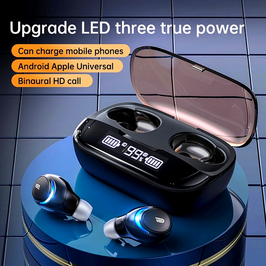 Audifonos inalambricos Bluetooth 5.0 Auriculares para Telefonos con Power Bank