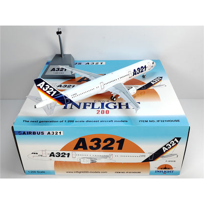 1:200 Inflight Airbus original factory Airbus A321 Diecast Aircraft Model