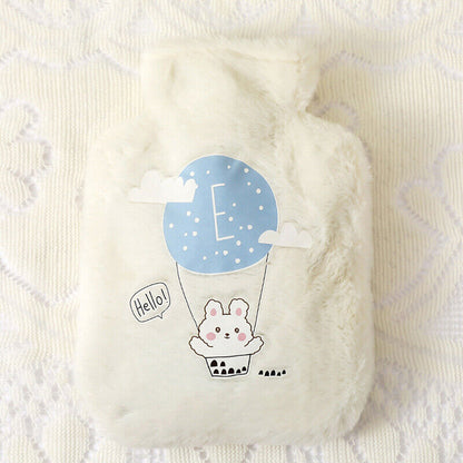 Cartoon Plush Rabbit Bear Hot Water Bottle Water Filling Small Warm Water Bag