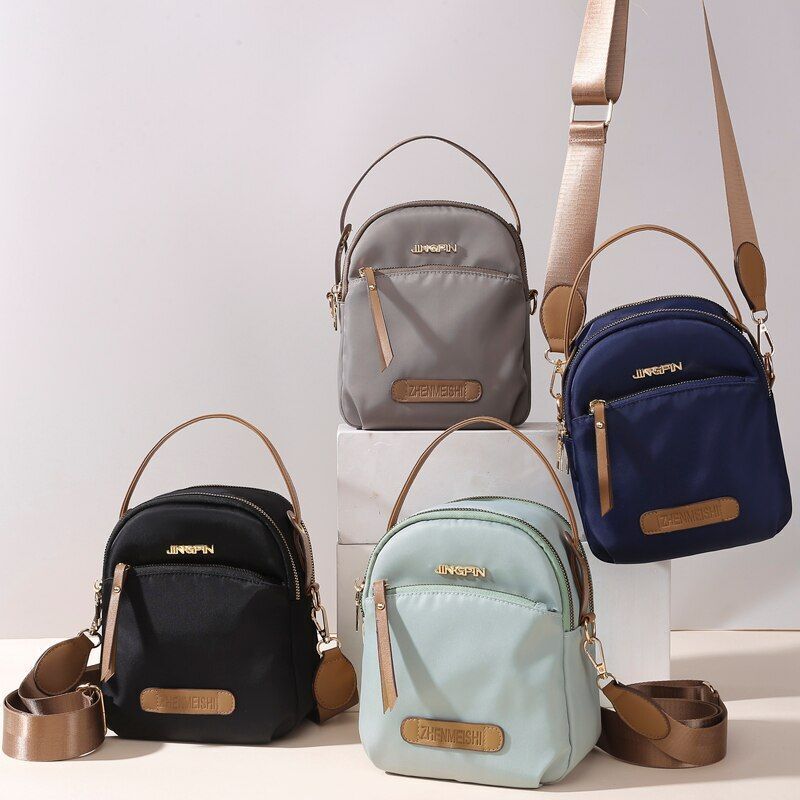 Nylon Waterproof Small Square Bag Shoulder Messenger Bag Purse Crossbody Handbag