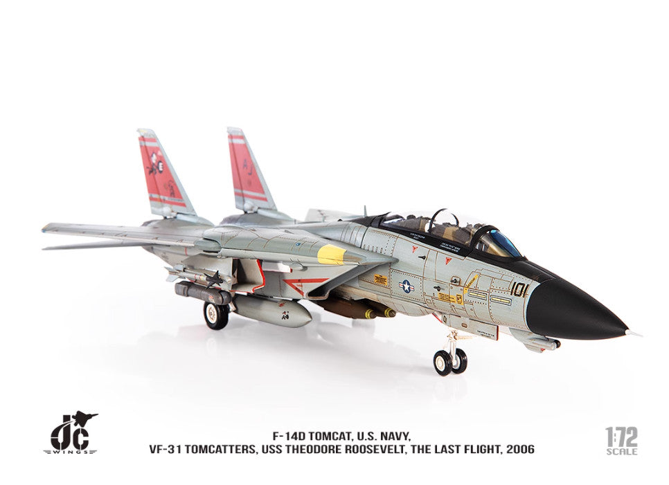1:72 JC Wings F-14D TOMCAT, U.S. NAVY THE LAST FLIGHT 2006 Fighter Diecast Model