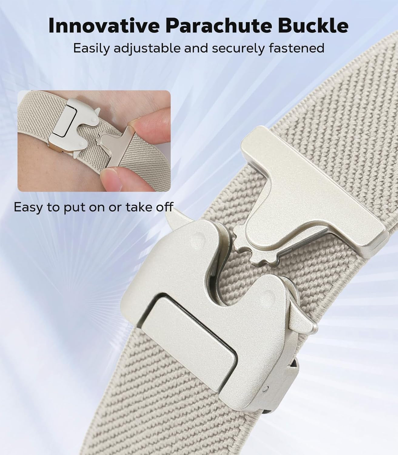 18Mm Elastic Nylon Watch Band for Garmin Venu 3S/4 41Mm/2S/Vivoactive 4S/Vivomov