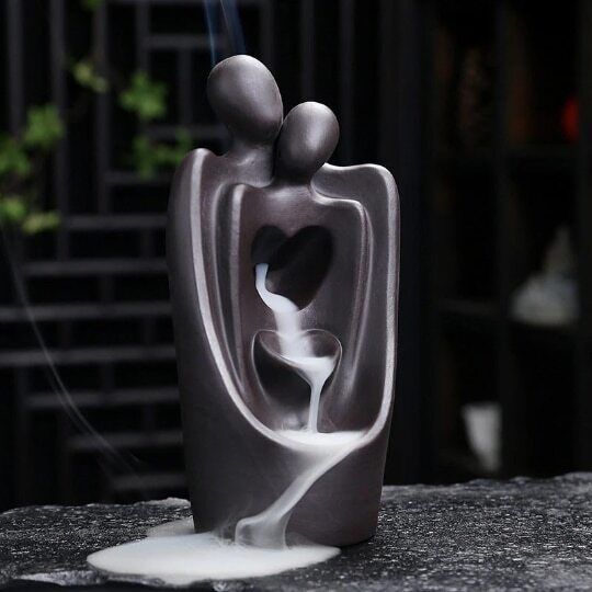 Backflow Incense Burner Couples Incense Base Teahouse Decoration Soul Mate Craft
