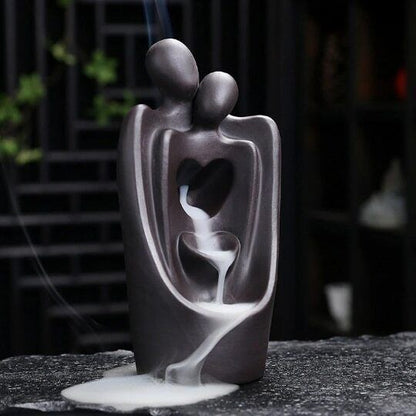 Backflow Incense Burner Couples Incense Base Teahouse Decoration Soul Mate Craft