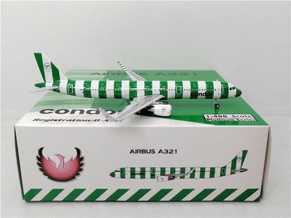 Phoenix Air Condor For Airbus A321 D-AIAC Green Island 1/400 DIECAST plane Model