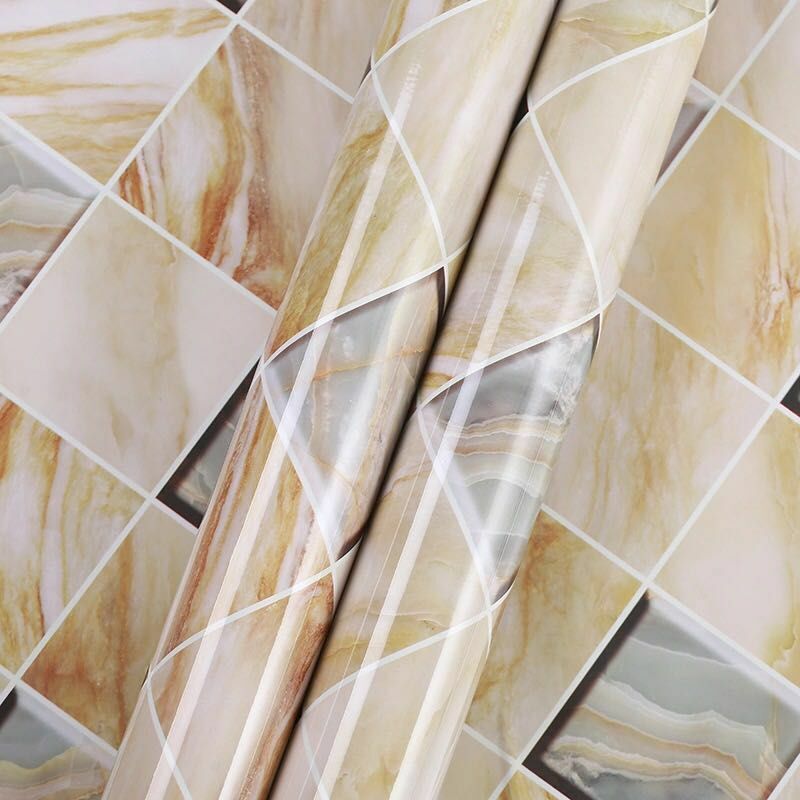 Kitchen PVC Wall Stickers 60cm x 10m Bathroom Self-adhesive Waterproof Wallpaper