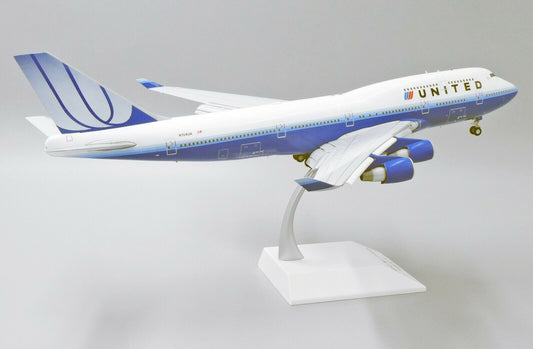 1:200 JC Wings United Airlines BOEING B747-400 Flap Down Airplane Diecast Model