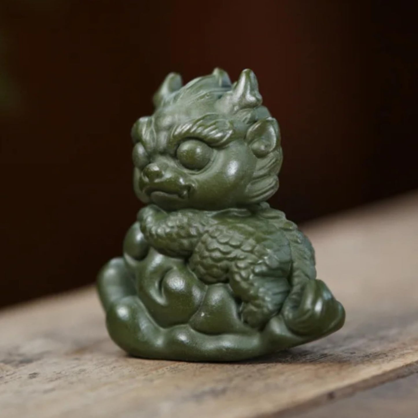 Auspicious Clouds Qilin Purple Sands Tea Pet Tea Decoration Sculpture Tea Play