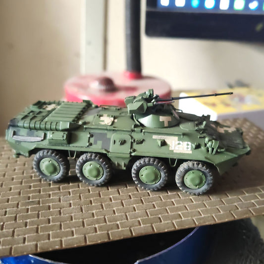HandMade 1/72 Russian BTR80A Armored Vehicle Finished Tank Model