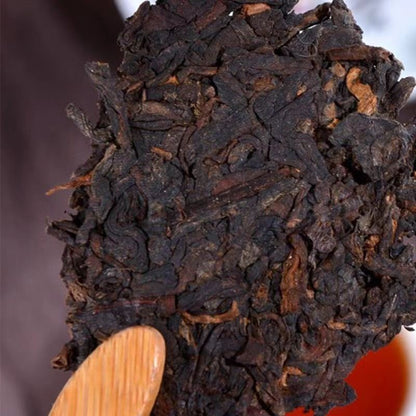 357g Yunnan Menghai Old Ban Zhang Ancient Tree Chen Nian Pu'er Tea Ripe Tea Cake