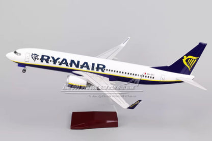 47CM 1:80 RIANAIR BOEING 737 MAX8 Passenger Airplane Landing gears Resin Model