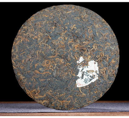 Menghai Heaven Earth Bulang Aged Rhythm Puer Shu Pu-erh Tea Cake 2015 357g Ripe