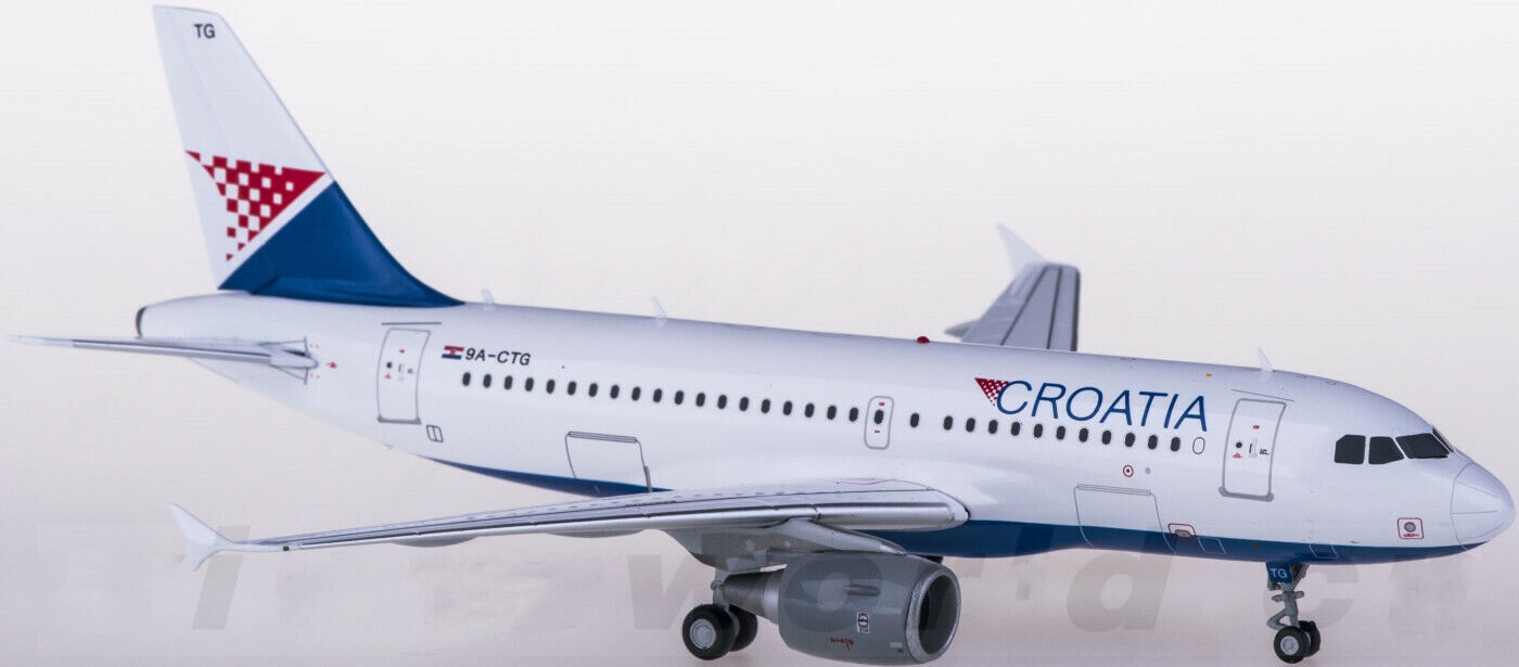 1:200 JC Wings CROATIA AIRBUS A319 Passenger Aircraft Diecast Airplane Model